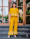 Ruby By Mittoo Cotton Slub Thread Work Co Ord Set Wholesale Price In Surat
